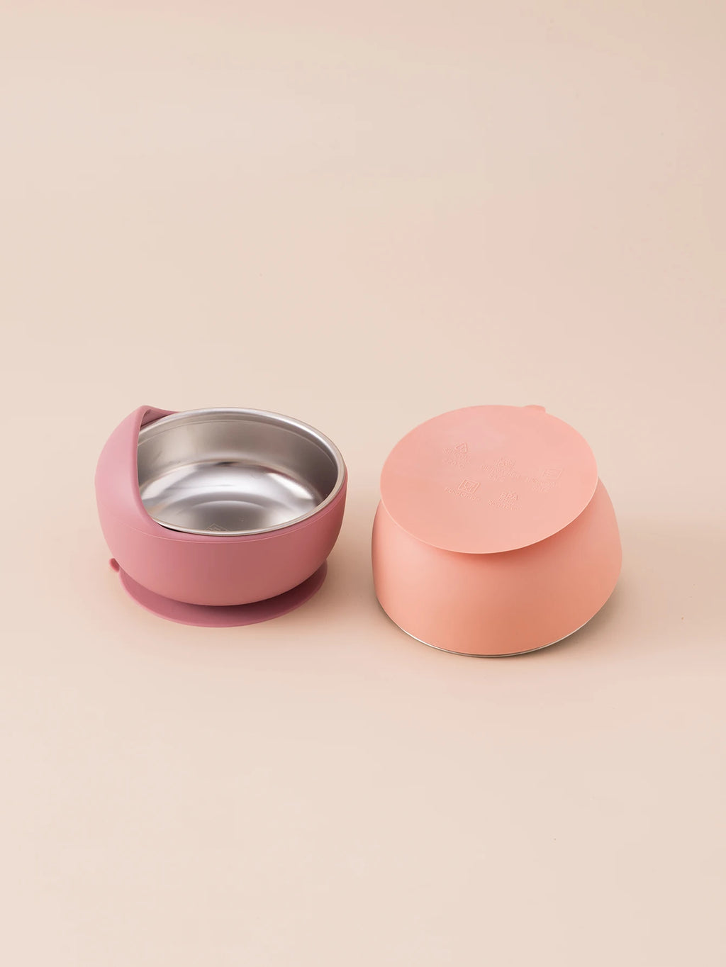 3PCS Baby Feeding Stainless Steel Bowl Fork Spoon Set Detachable Design Silicone Weaning Tableware BPA Free Training Utensils